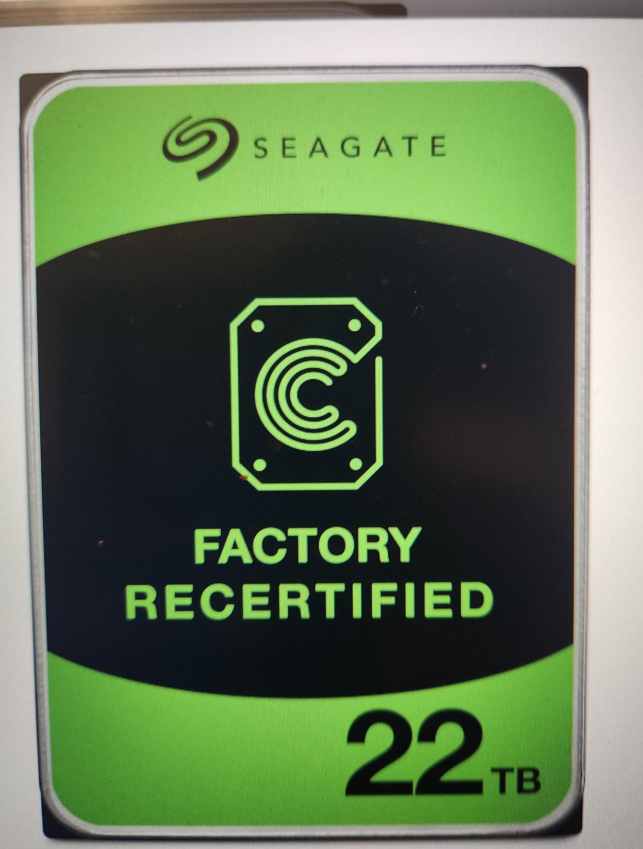 Seagate Factory Recertified 22TB Enterprise HDD