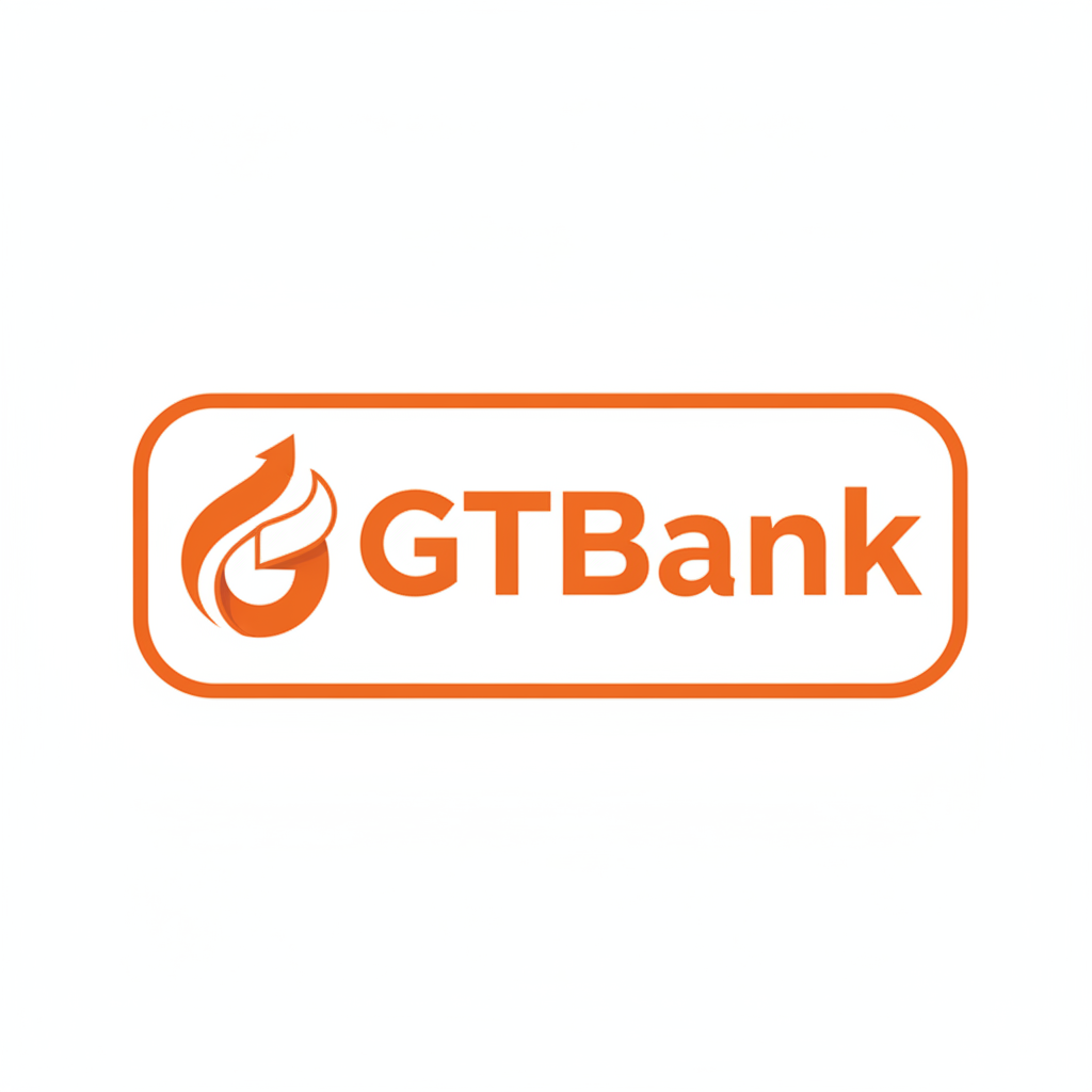 GTBank logo with orange brand color